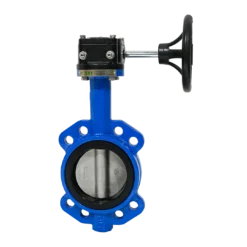 Butterfly Valve Wafer Gear Operated Ductile Iron EPDM Disk WEEL DN100 100mm 4"