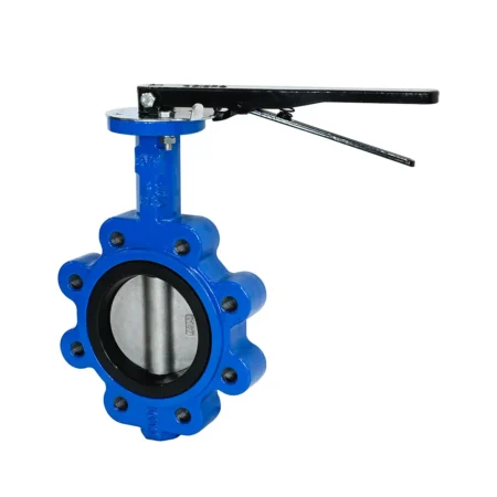 Butterfly Valve Lugged Lug Lever EPDM Seat EVF DN100 4" 100mm Side C