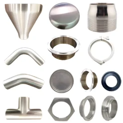 stainless steel tubing bsm dairy fittings food industry pipes bends elbows caps ferrules