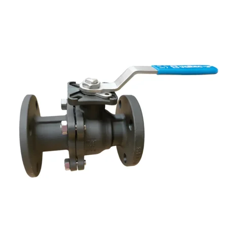 carbon steel flanged firesafe ball valve ansi 150 300 side