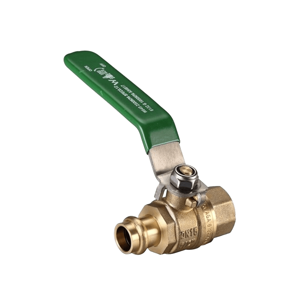 Brass Lever Ball Valve Press Fit Copper x Female BSP Watermark